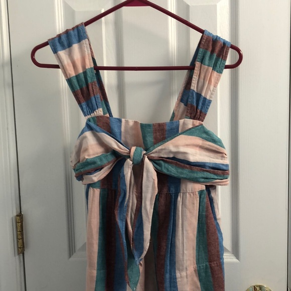 Cap-Sleeve Tie Jumpsuit in Flagstaff Stripe - Picture 3 of 5